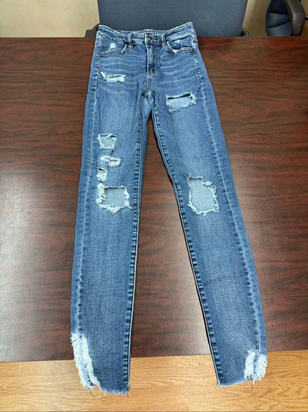 American Eagle Next Level Stretch Super Hi-Rise Jegging Jeans Size 4 Long